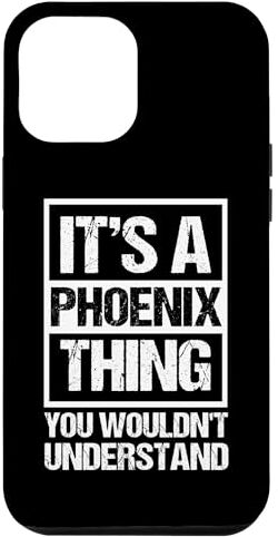 Phoenix Custodia per iPhone 14 Pro Max Retro Vintage Souvenir Fenice