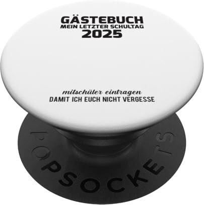 Mitac Guestbook Guestlist Il ultimo giorno scuola 2025 Graduation PopSockets PopGrip Intercambiabile