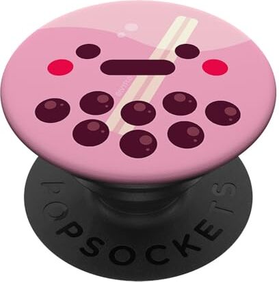 ART Adorabile Carino Boba Tea Bubble Tea Carattere Kawaii PopSockets PopGrip Intercambiabile