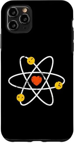 Custodia per iPhone 11 Pro Max Atomic Symbol Molecola con gli scienziati del cuore STEM insegnanti