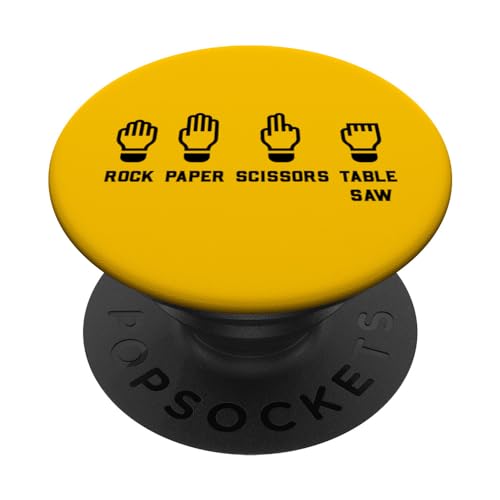 Unique Rock Paper Scissor Sega da tavolo per falegname, per la festa del papà PopSockets PopGrip Intercambiabile