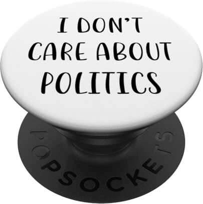 YO! Non mi interessa la politica Idea divertente White Lie Party PopSockets PopGrip Intercambiabile