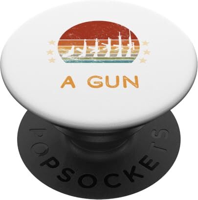 Tee la passione della pistola del vecchio: la determinazione del difensore senza tempo PopSockets PopGrip Intercambiabile