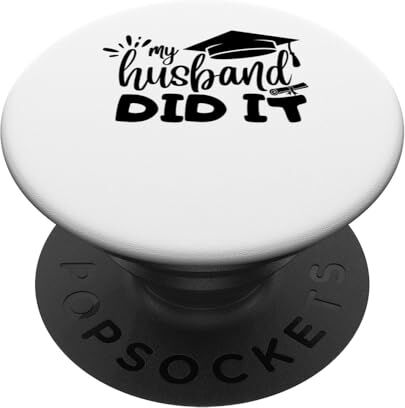 Mitac Mio marito l'ha fatto Laureato Moglie orgogliosa PopSockets PopGrip Intercambiabile