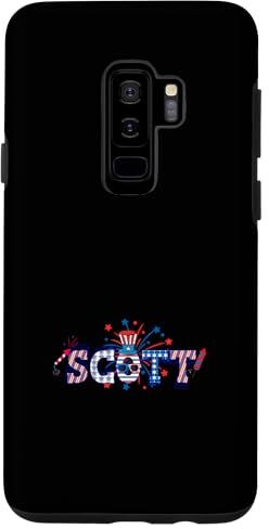 Custodia per Galaxy S9+ Nome personalizzato Scott 4 luglio