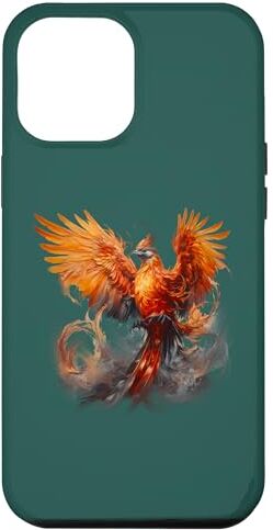 Custodia per iPhone 14 Pro Max Phoenix Bird Fantasy Story Cute Birder Retro lettura libro