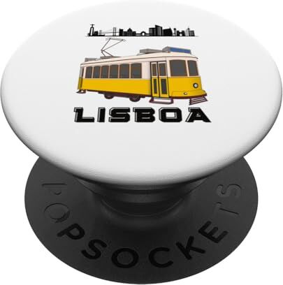 Lissabon Cable Car Vintage Vintage Lisbona Cable Car Travel Tram PopSockets PopGrip Intercambiabile