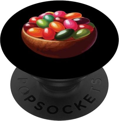 Cute Sweet Jelly Bean Delight Candy Lover Foodie Dessert PopSockets PopGrip Intercambiabile