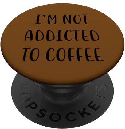 YO! I'm not addicted to coffee Idea divertente White Lie Party PopSockets PopGrip Intercambiabile