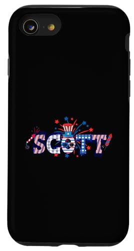 Custodia per iPhone SE (2020) / 7 / 8 Nome personalizzato Scott 4 luglio