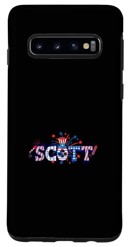 Custodia per Galaxy S10 Nome personalizzato Scott 4 luglio