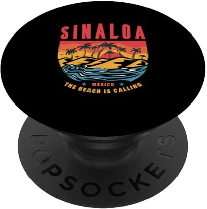 Dell Sinaloa Città del Messico Spiaggia Palme Tramonto PopSockets PopGrip Intercambiabile