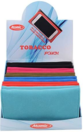 Atomic N.1  PORTATABACCO XL PLUS +P/CARTINA+1TASCA TRASPARENTE PORTA CELLULARE 19x10cm (ALCANTARA)