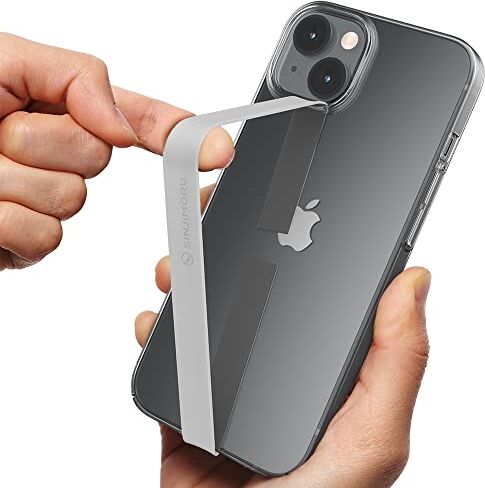 Sinjimoru Sinji Loop Fascia elastica in silicone come supporto per presa del telefono, con impugnatura sottile per custodia iPhone