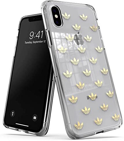 adidas Originals Trefoil Clear Case Gold per iPhone X/Xs