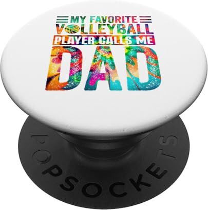 Mitac La mia pallavolo preferita mi chiama papà Sport PopSockets PopGrip Intercambiabile