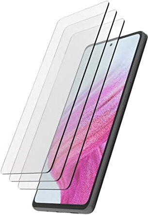 Hama Vetro protettivo per Samsung Galaxy A54 5G, 3 pezzi (vetro temperato per Galaxy A54 con durezza 9H, antigraffio, antiurto, vetro temperato di sicurezza classe di protezione 7, vetro display +