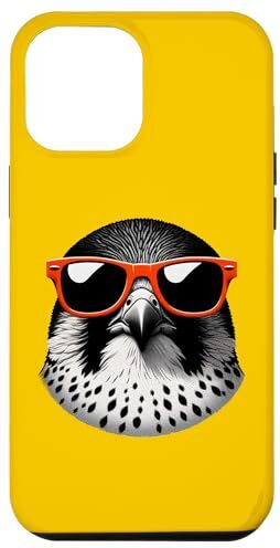 Custodia per iPhone 12 Pro Max Cool Peregrine Falcon Bird Indossare Occhiali Da Sole Graphic Art