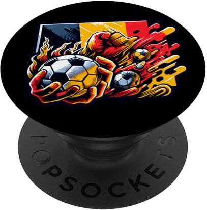 YO! Bandiera belga patriottica retrò vintage per fan del Belgio PopSockets PopGrip Intercambiabile