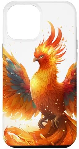 Custodia per iPhone 12 Pro Max Cool Phoenix Fire Bird Rising Ash Rebirth Fantasy Art #2