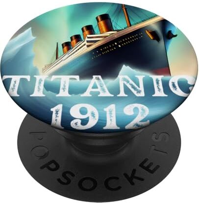 Unique Titanic 1912 Con Iceberg In Ocean PopSockets PopGrip Intercambiabile