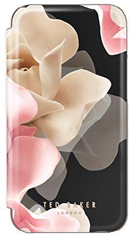 Ted Baker KNOWANE Mirror Folio Case for iPhone 11 Porcelain Rose (Black)