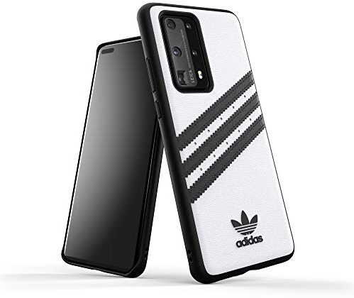 adidas Custodia per cellulare compatibile con Huawei P40, con tre strisce di protezione, colore: Bianco