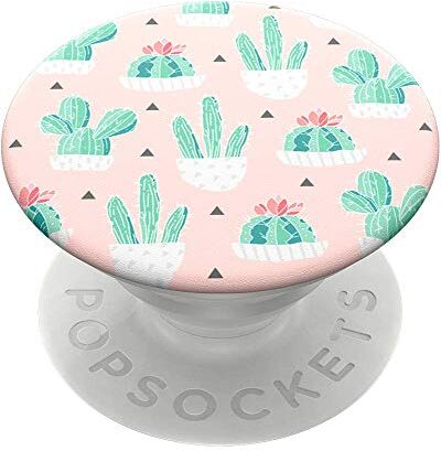 PopSockets PopGrip Supporto e Impugnatura per Telefoni Cellulari e Tablet con un Top Intercambiabile Cactus Pot