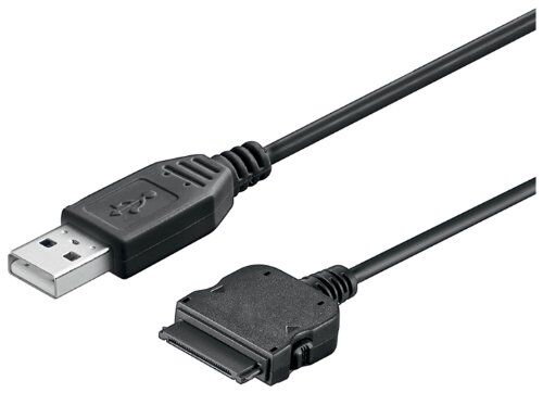 goobay USB Datacable cavo per cellulare Nero