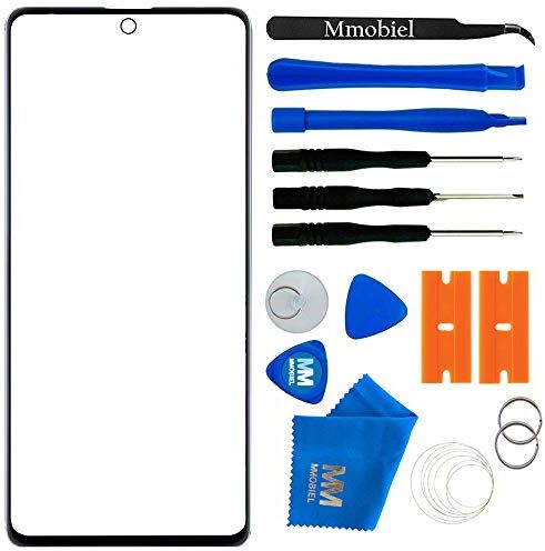 MMOBIEL Kit di Riparazione Vetro Anteriore Compatibile con Samsung Galaxy A71 / Note 10 Lite / M51/ M51s 6,7 Pollici Kit di Riparazione Sostituzione Schermo Obiettivo incl. Toolkit Nero