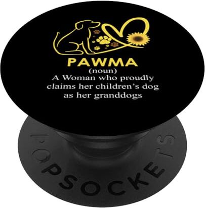 Tee Pawma una donna che afferma con orgoglio il cane dei suoi figli come lei PopSockets PopGrip Intercambiabile