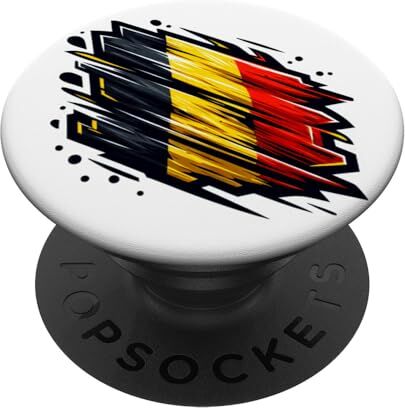 YO! Bandiera belga patriottica retrò vintage per fan del Belgio PopSockets PopGrip Intercambiabile