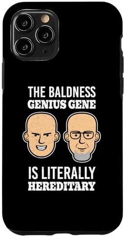 Custodia per iPhone 11 Pro Taglio Calvo Geni Genius Intelligente Ragazzi Calvi Hairless Acconciatura