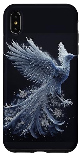 Custodia per iPhone XS Max Firebird Phoenix, uccello vintage bianco