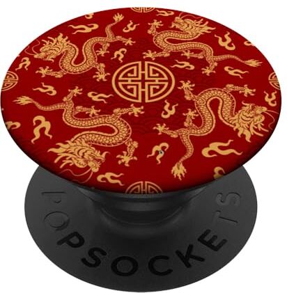 Dragon Simbolo cinese per la ricchezza con i draghi PopSockets PopGrip Intercambiabile