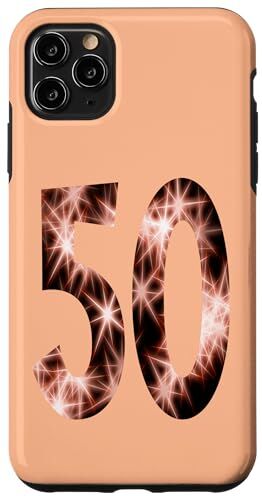 Zodiac Custodia per iPhone 11 Pro Max 50° compleanno, Cinquant'anni, Numero 50