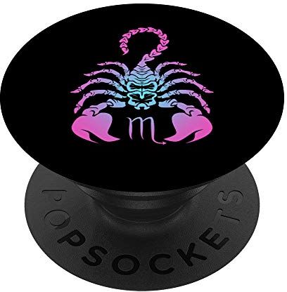 Dell Scorpione Astrologia Segno Zodiacale Regalo Di Compleanno PopSockets PopGrip: Impugnatura per Telefoni Cellulari e Tablet Intercambiabile