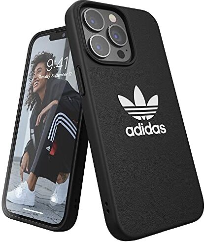 adidas Custodia progettata per iPhone 13 PRO 6.1, Cover Testate a Caduta, Bordi rialzati Antiurto Originale, Nero e Bianco