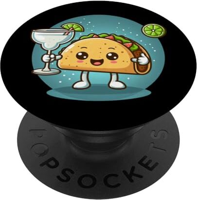 YO! Divertente Carino Taco Margarita Fiesta Cinco de Mayo Celebrazione PopSockets PopGrip Intercambiabile