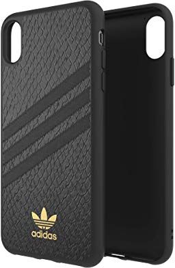 adidas Custodia in PU per iPhone XS Max, colore: Nero