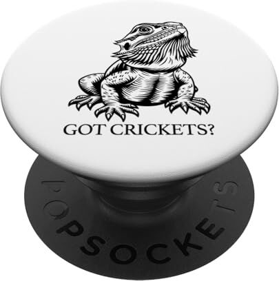 Dragon Drago Barbuto Got Crickets? Amante Rettile Divertente PopSockets PopGrip Intercambiabile