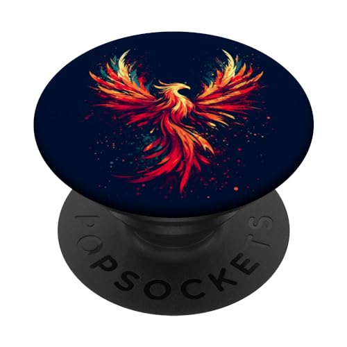 Doppia Esposizione Phoenix Magia Firebird Fiamma Fantasy Surreale PopSockets PopGrip Intercambiabile