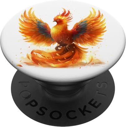 Cool Phoenix Fire Bird Rising Ash Rebirth Fantasy Art #2 PopSockets PopGrip Intercambiabile