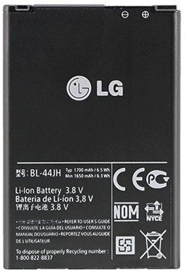 Batteria Originale LG BL-44JH per LG P700 Optimus L7, E460 Optimus L5 II, E440 Optimus L4 II, E445 Optimus L4 II Dual 1700 mAh LI-Ion Bulk