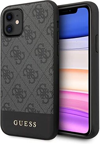 GUESS Glitter 4G Stripe Collection Custo Per Iphone 11, Colore. Grigio