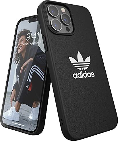 adidas Custodia progettata per iPhone 13 Pro Max 6.7, custodia testata contro le cadute, bordi rialzati antiurto, custodia originale, colore nero e bianco