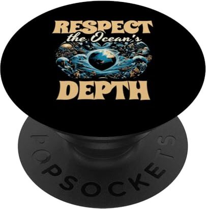 Rispettare la profondità dell'oceano Abbigliamento PopSockets PopGrip Intercambiabile