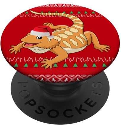 Dragon Drago Barbuto Natale PopSockets PopGrip Intercambiabile