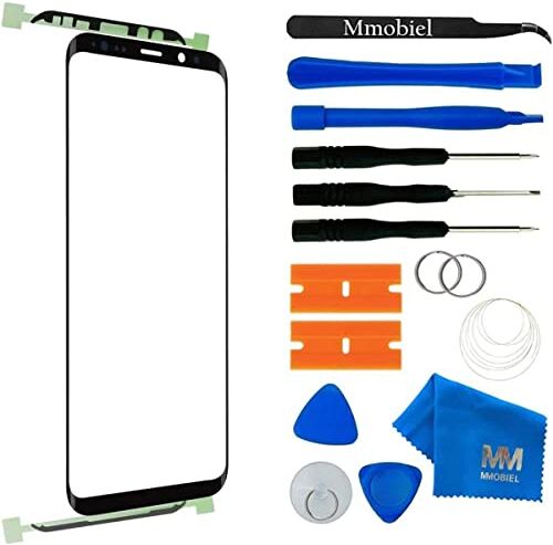 MMOBIEL Kit di Riparazione Vetro Anteriore Compatibile con Samsung Galaxy S9 Plus 6,2" 2018 Kit di Riparazione di Ricambio per Schermo Obiettivo incl. Toolkit Nero