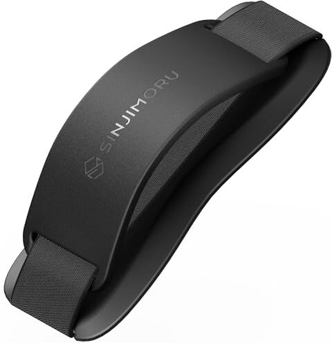 Sinjimoru Supporto per telefono con cinturino, supporto per telefono con impugnatura, impugnatura Sinji Grip (Sinji Grip, Silicone nero)